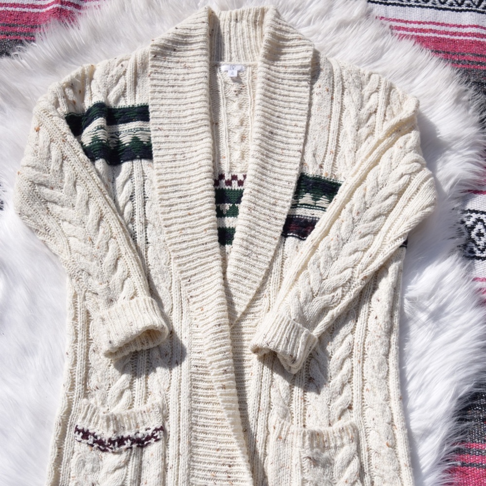 Gorgeous BP Cable Knit long cardigan